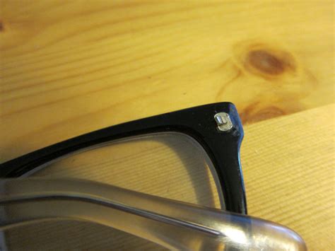 how to fix glasses arm hinge